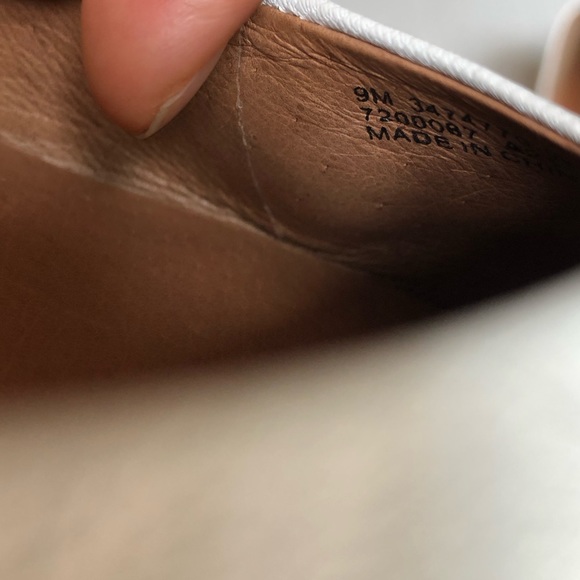 Frye Womens Dana white Square-toe Leather Heel Ballet Flats Shoes 9 - Picture 11 of 12